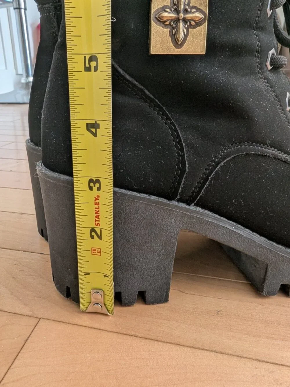 Source Unknown black suede